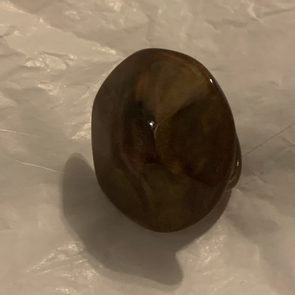 VINTAGE LUCITE RING ART DECO DESIGN MCM SIZE 7 - Picture 3 of 7